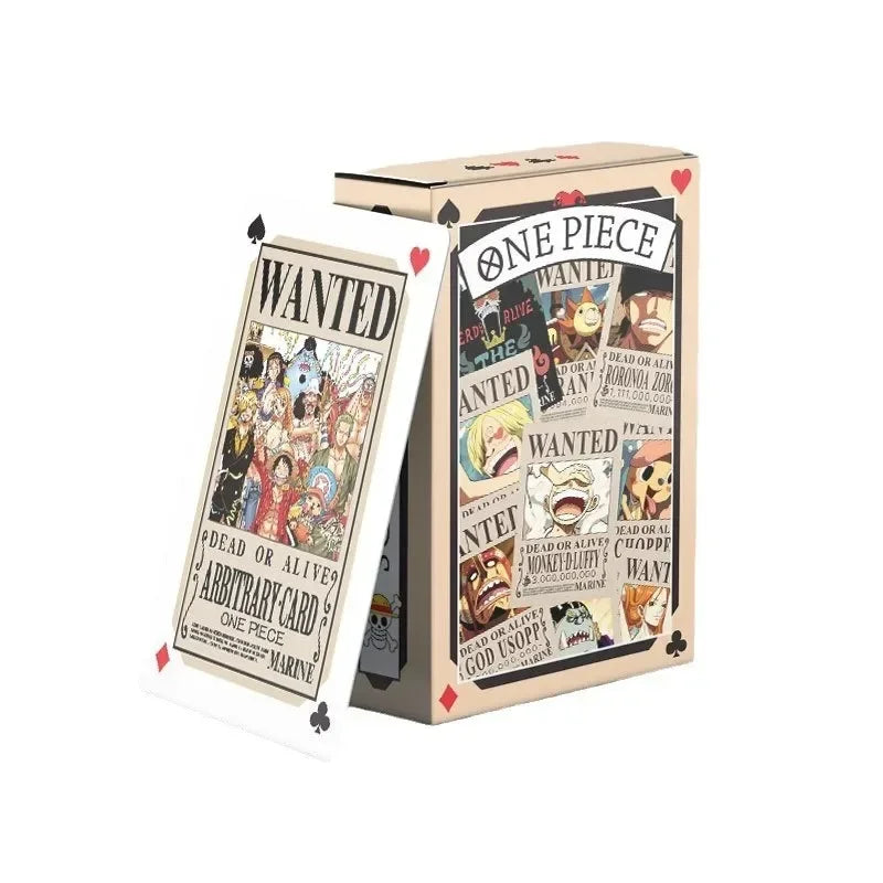 Anime ONE PIECE Poker Toy Game Cards Monkey D Luffy Roronoa Zoro Hardcover Collection Children Gifts - One Piece Merchandise - Free Shipping Buy Now