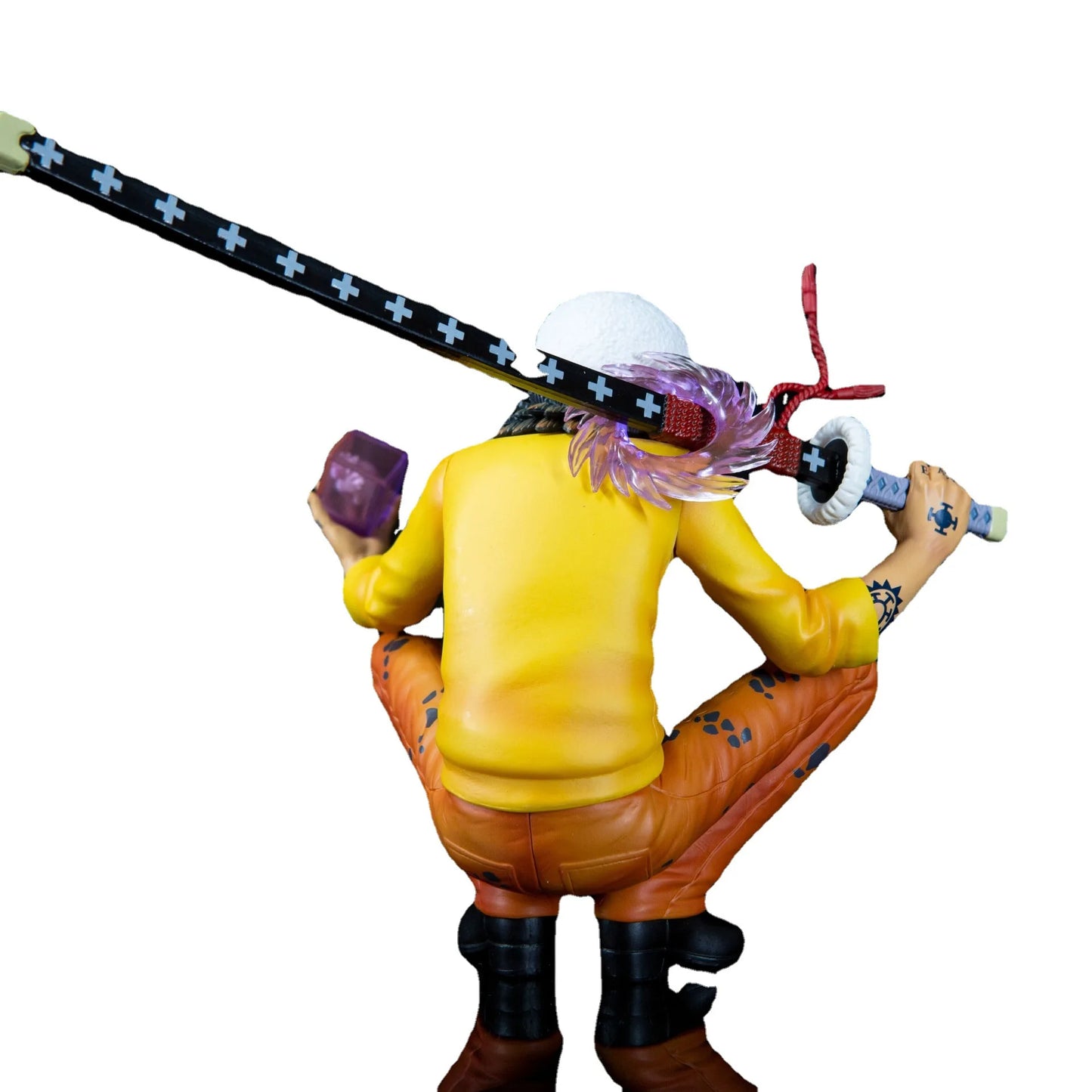 Cartoon Anime One Piece Trafalgar D Water Law Action Figure Squatting Take Knife PVC Manga Statue Figurine Collectible Model Toy - One Piece Merchandise - Free Shipping Buy Now
