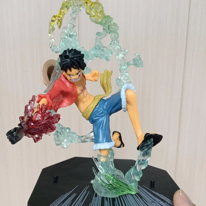 Anime One Piece Figur Luffy Portgas·D· Ace Roronoa Zoro Figur Actionfiguren PVC Statue Sammlung Modell Spielzeug Geschenke