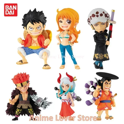Bandai Original One Piece Gashapon Vo.1 Vo.2 Vo.3 Luffy Nami Law Yamato Zoro Sanji Kaidou Ace Sabo Garp Roger Anime Figures Toys