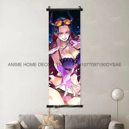 ONE PIECE Poster Anime Shirahoshi Hanging Paintings Vivi Home Decor Boa Hancock Wall Art Nico Robin Scroll Picture Nami Mural - One Piece Merchandise - Free Shipping Buy Now