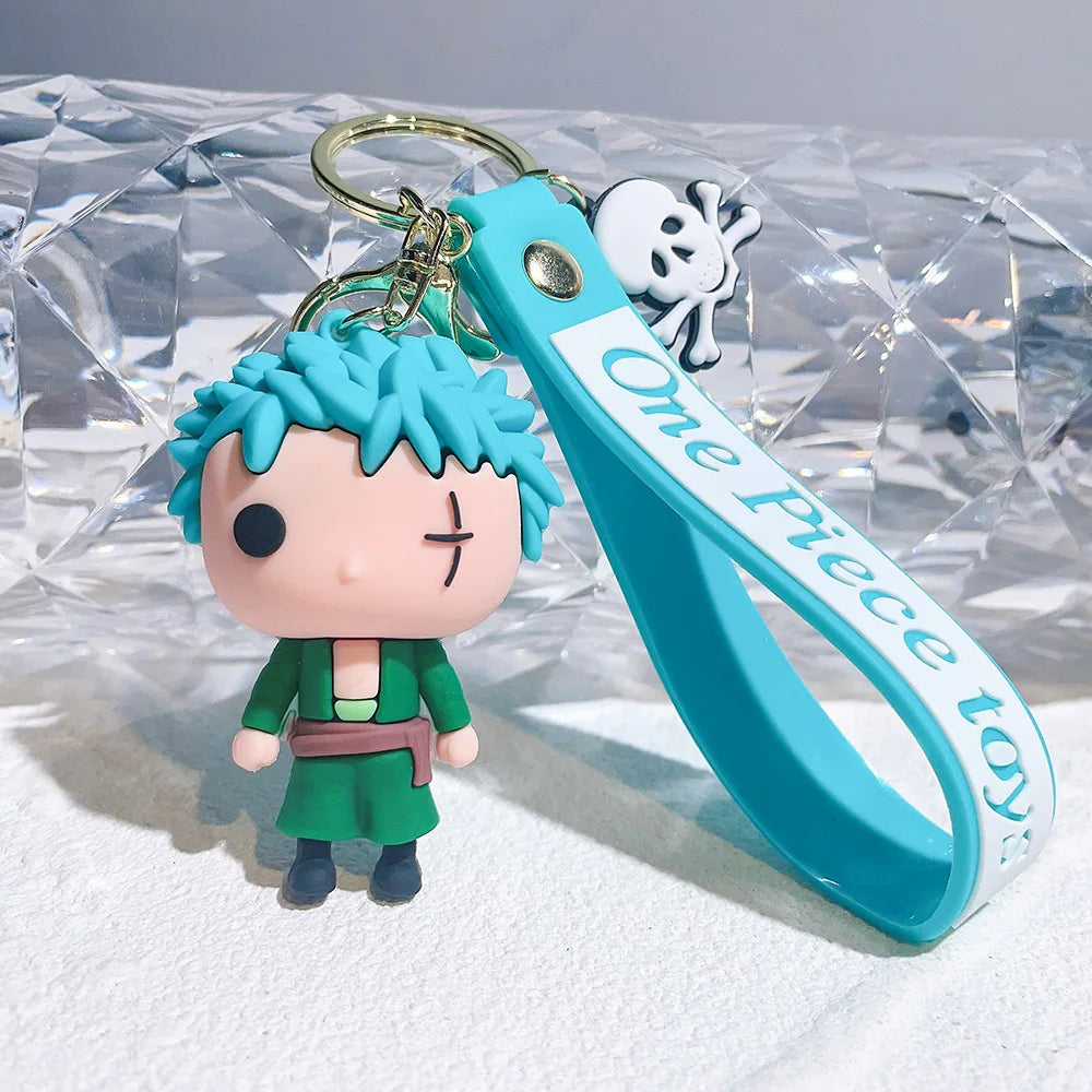 Anime One Piece Keychain Luffy Zoro Portgas·D· Ace Key Chain Llaveros Porte Clé Keyring Doll Bag Charm Pendent Car Keychains - One Piece Merchandise - Free Shipping Buy Now