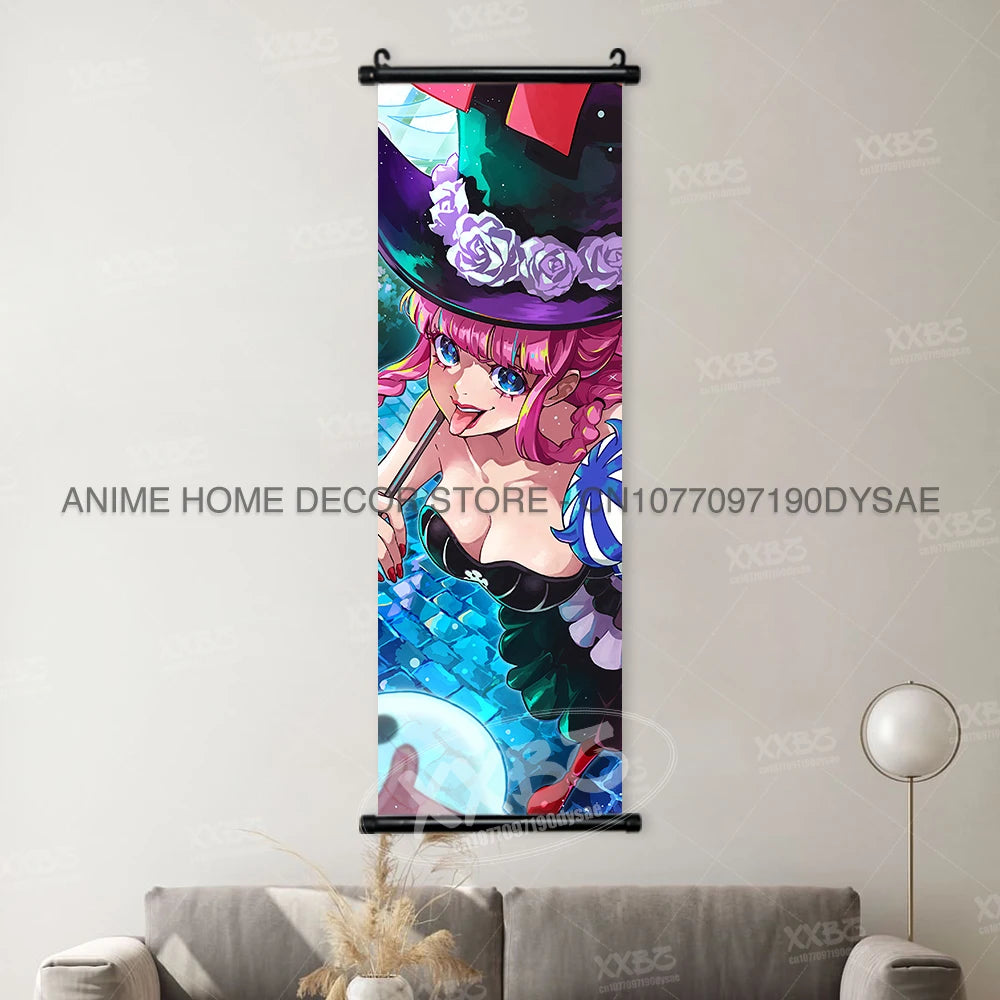 ONE PIECE Poster Anime Shirahoshi Hanging Paintings Vivi Home Decor Boa Hancock Wall Art Nico Robin Scroll Picture Nami Mural - One Piece Merchandise - Free Shipping Buy Now