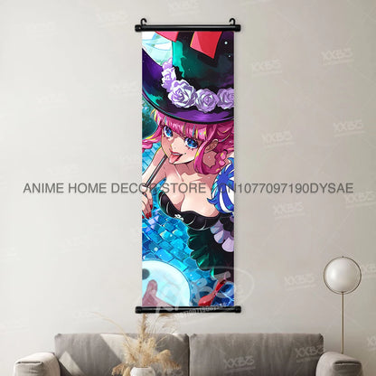 ONE PIECE Poster Anime Shirahoshi Hanging Paintings Vivi Home Decor Boa Hancock Wall Art Nico Robin Scroll Picture Nami Mural - One Piece Merchandise - Free Shipping Buy Now