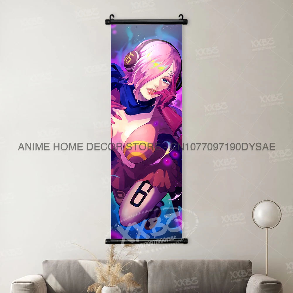 ONE PIECE Poster Anime Shirahoshi Hanging Paintings Vivi Home Decor Boa Hancock Wall Art Nico Robin Scroll Picture Nami Mural - One Piece Merchandise - Free Shipping Buy Now