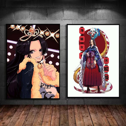 Nico·Robin Nami Boa Hancock Perona Wall Decoration One Piece Sexy and Beautiful PosterLiving Room Decoration Canvas Painting - One Piece Merchandise - Free Shipping Buy Now