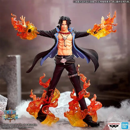 En stock Bandai BANPRESTO DXF SPECIAL One Piece Portgas·D·Ace Anime Figurine d'action Jouet Cadeau Modèle Collection Hobby