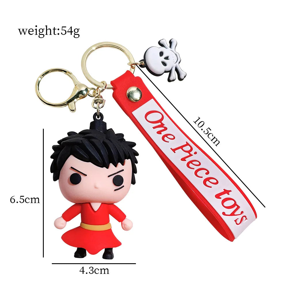 Anime One Piece Keychain Luffy Zoro Portgas·D· Ace Key Chain Llaveros Porte Clé Keyring Doll Bag Charm Pendent Car Keychains - One Piece Merchandise - Free Shipping Buy Now