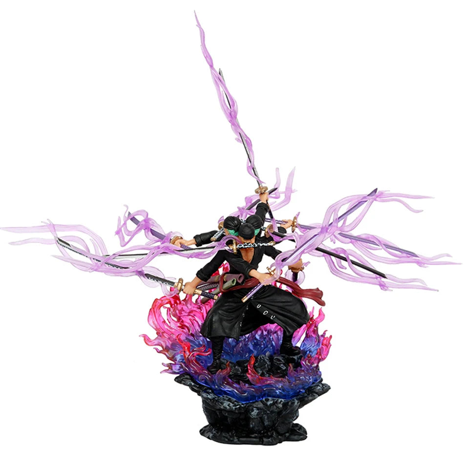 Hot One Piece 15cm Anime Figur Asura Roronoa Zoro Statue Actionfigur Sammlung Modell Kinderspielzeug