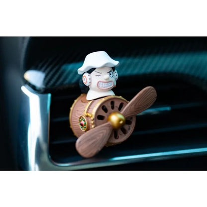 Anime One Piece Luffy Sauron Sanji Pilot Propeller Auto-Lufterfrischer Aromatherapie Mode Air Vent Aromatherapie Autozubehör