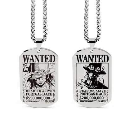 One Piece Anhänger Damen Halskette Japanisches Anime Zubehör Cosplay Luffy Zoro Sanji Manga Titan Schmuck Herren Halskette Geschenk