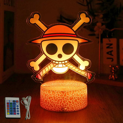 Actions Figure One Piece Luffy Zoro Anime Figures 3D Lamp PVC Action Collection Model Toys LED Night Light Kid Christmas Gift - One Piece Merchandise - Free Shipping Buy Now