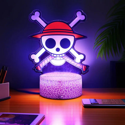 Actions Figure One Piece Luffy Zoro Anime Figures 3D Lamp PVC Action Collection Model Toys LED Night Light Kid Christmas Gift - One Piece Merchandise - Free Shipping Buy Now