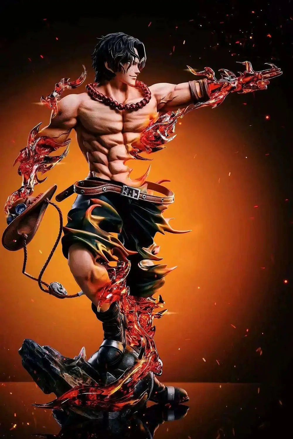 Figurine One Piece Ace Anime Portgas·D· Ace Action Figurine Statue PVC Gk Modèle Collection Poupée Bureau Décoration Jouet Cadeaux d'anniversaire