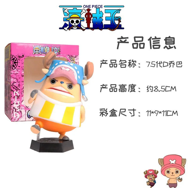 Figurine de dessin animé One Piece Tony Tony Chopper Cos Luffy Saber, modèle Buggy, jouet Sabo, cadeau de voiture, ornement, figurine d'action, cadeaux à collectionner