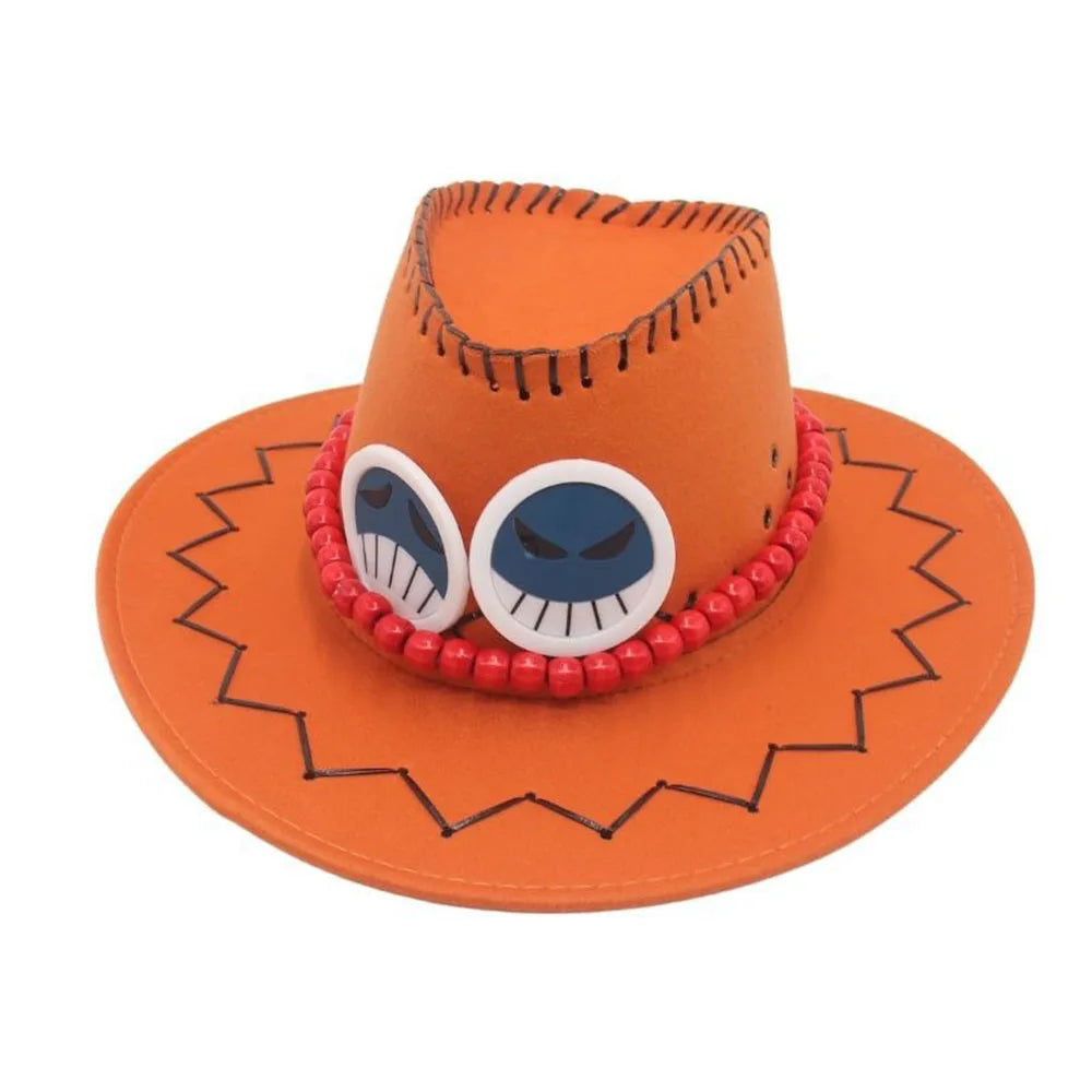 One Piece Portgas D. Ace Hut Cosplay Erwachsene Unisex Kappe Cartoon Mode Kostüm Shooting Charm Zubehör Luffy Strohhut Beliebt