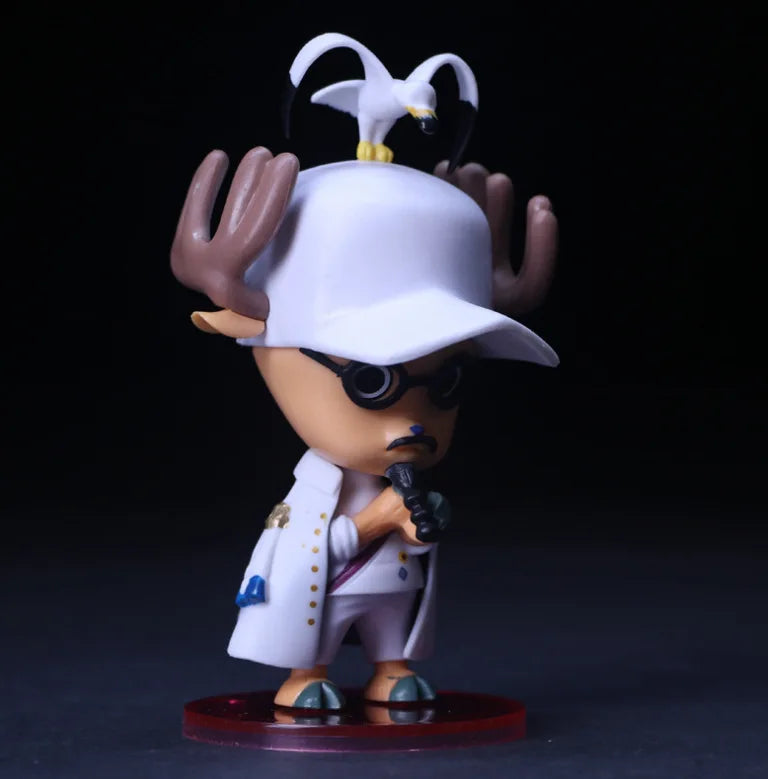 Figurine de dessin animé One Piece Tony Tony Chopper Cos Luffy Saber, modèle Buggy, jouet Sabo, cadeau de voiture, ornement, figurine d'action, cadeaux à collectionner