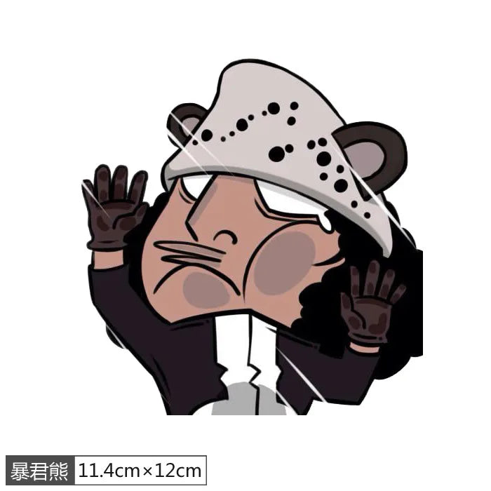 1 autocollant en vinyle One Piece Luffy, dessin animé amusant, pour fenêtre de voiture, ordinateur portable, bouteille d'eau, PVC