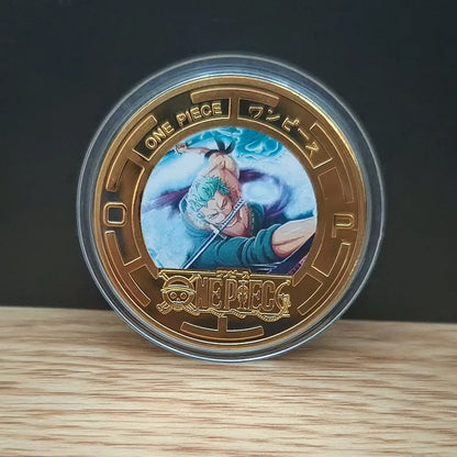 Anime One Piece Luffy Collectible Coins Commemorative Coins Cartoon Chopper Gold-colored Metal Coin Children's Birthday Gift Toy - One Piece Merchandise - Free Shipping Buy Now